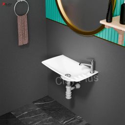 Preimum Grade Ceramic's Wallmounted Wash Basin. Wall Hung Basin-image-32
