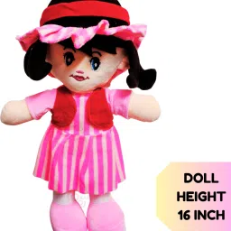 Jackie Rag Doll Super Soft Fabric Washable Stuffed Girl Doll for Babies Kids-image-4