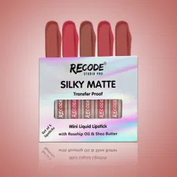 recode Set of 5 Silky Matte Mini Liquid Lipsticks - 6.25 ml (1.25ml x 5) image 2