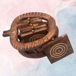 Round Reversible Wood Coaster Set-image-76