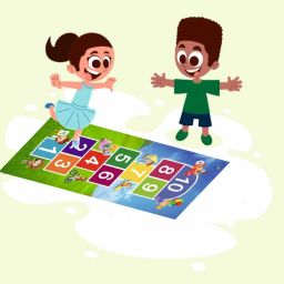 zezby Children Playmat easy to clean and carry anywhere for Play Multicolor image 2