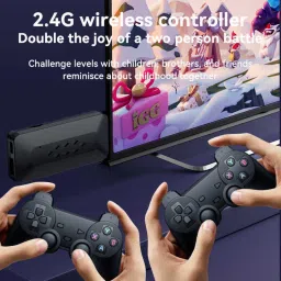 M33 GameStick 2.4G Wireless Controller, 4K HD Built-in 30k+ Retro Games A2 Black Edition image 3
