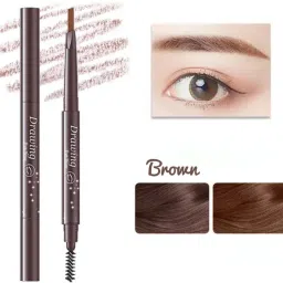 Eyebrow Pencil – Brown | Waterproof & Smudge-Proof | With Built-in Spoolie Brush-4