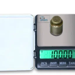 NIBBIN Electronic DIGITAL Scale,MH-999 (600 gram x 0.01 Gram) Digital Jewellery Weighing Scale, Gold & Silver Ornaments Weight Measuring Machine Portable Weighing Scale for homes and professionals Weighing Scale ,(RT-S8) Weighing Scale (Black) Weighing Scale-2