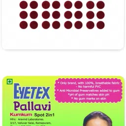 Pallavi Sticker Kumkum Forehead Maroon Bindis-image-6
