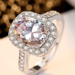 Valentine Gift Jewellery Alloy Silver Plated Ring-image-22