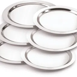 Stainless Steel 11, 22G Tope Cover, 18.5 cm, Set of 6 7.28 inch Lid Set, Pack of 6-21