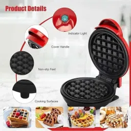 almany 3 in 1 Mini Waffle Maker Machine Waffle Maker image 3