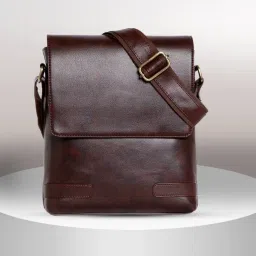 Brown Men Sling Bag Stylish Cross Body Sling bag for Office, Cash, Business Collection, Travelling-image-80