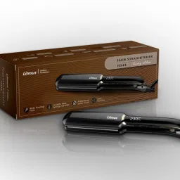 Litmus Wide 3D Ceramic Plate Hair Straightener with Ionizer HS-44 | Digital Temperature Display with 12 Heat Settings | Suitable for all Hair Types Hair Straightener-image-30