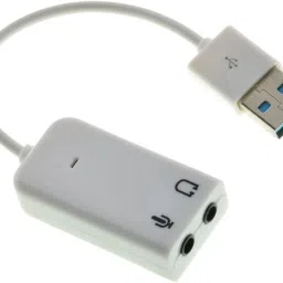 ASTOUND White USB External Sound Card | 7.1 Channel Stereo Audio Adapter-U7 Phone Converter-15