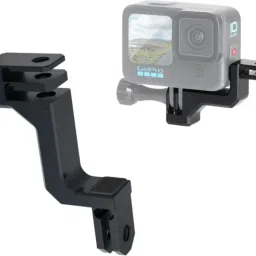 ELFOG Go Pro Hero 9/10/11/12 Black Aluminum 90 Degree Vertical Adapter Mount Camera Rig-42