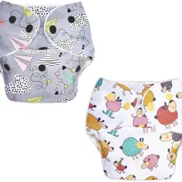 Baby Nappy Diaper & Microfiber Insert Pads Leakage Proof-Easy to Adjust & Wash-24