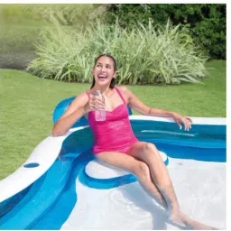 Big Portable (IND*21) Swimming Pool Family Lounge With Pump Inflatable Swimming Pool-25