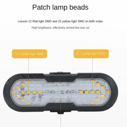 dark horse Bicycle 5 Mode 1200 mAh, Wireless Remote Control Turn Signal, 120db Horn, LED Rear Break Light image 5