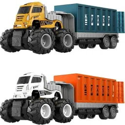 1:43 Diecast Alloy Logistic Transportation Big Truck Toy For Kids-image-41