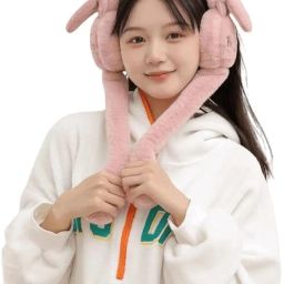 Moving flaps, Soft, Fluffy Fur, Ear Warmer for AGE above 7 Ear Muff-image-70