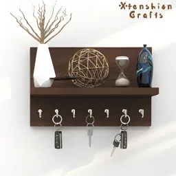 Wooden Wall Mount key holder for home decoration Wood Key Holder-image-13