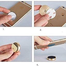 jazlog Car Mobile Holder for Magnetic, Dashboard, AC Vent, Anti-slip, Steering, Windshield image 3