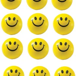 Stress buster Smiley 12 Balls- 3 inch-17