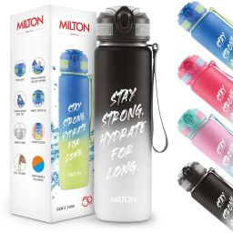 Gen'Z Water Bottle(Stay Strong) with Straw 1000 ml Shaker-26