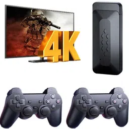 M33 GameStick 2.4G Wireless Controller, 4K HD Built-in 30k+ Retro Games A2 Black Edition-27