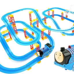 Electronic Train Tracks Racer Educational Building Blocks with Sound & Light-36