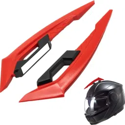 Red Wing Side Helmet Spoiler Aerodynamic Wing Dynamic Helmet Accessories Bike Fairing Kit-image-42