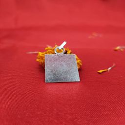 Pure Silver Square Piece or pendant Chokor for Lal kitab Remedy and Astrology Decorative Showpiece-0.1 cm-image-15