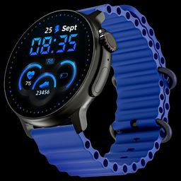 boAt Lunar Tigon Smartwatch with Bluetooth Calling (36.8mm AMOLED Display, IP67 Sweat Resistant, Deep Blue Strap)-17