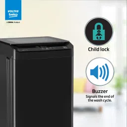 voltas beko 7 kg Fully Automatic Top Load Black image 3