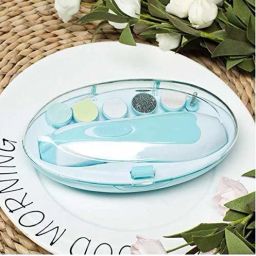 Baby Nail Trimmer File with Light - Safe Electric Nail Clippers Kit-image-29