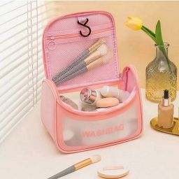 Women Pink Cosmetic Bag-image-7