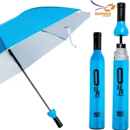 New Trending 0% Decent Look Deco Wine Bottle Travel Umbrella-13