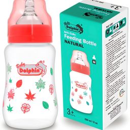 Anti-Colic Natural Wide Neck Baby Feeding Bottle | Pack of 1 | BPA Free | Leaf - 250 ml-image-14