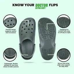Men Classic Casual Doctor Extra Soft Clogs/Sandals with Adjustable Back Strap Sandal image 3