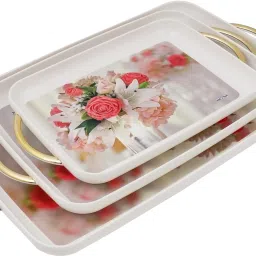 Prosper Serving Tray Set of 3 Big Medium and small Tray-22