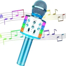 Kids Advance Handheld Wireless Singing Mike Multi-Function Bluetooth Karaoke Mic-image-54
