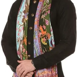 Cotton Silk Embellished Black Men Dupatta-picture-11