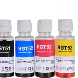 Teqbot For HP Ink Tank GT51 , GT52 , 319,410,310,315,415,419 GT5810,GT5820 Black + Tri Color Combo Pack Ink Bottle-image-27