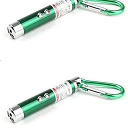 Sloies UV Flashlight + Torch Keychain + Laser Pointer- GREEN, 2 PCS) image 2