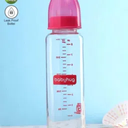 Glass Feeding Bottle Pink - 250 ml - 250 ml-image-34