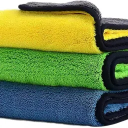 UNIQUE QUALITYN MicrofiberCloth Car Cleaning,Extra Thick Plush MicrofiberTowel( CHEPER ZONE) ["Multicolor"] Handkerchief-image-76