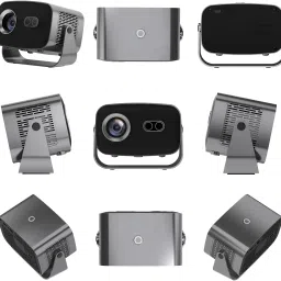 Squid 1080P HD Projector with 4K Support Portable Movie Projector for Home Theater (8400 lm / 1 Speaker / Wireless / Remote Controller) Portable Projector image 4