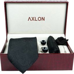 AXLON Silk Cufflink & Tie Pin Set-image-17