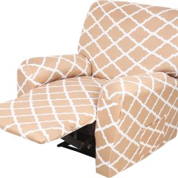 Polyester Geometric 3 Seater Sofa Cover-image-59