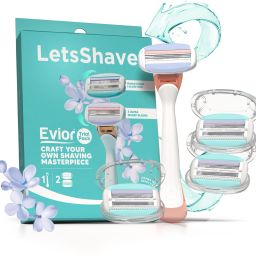 Evior 6 Body Hair Removal Razor for Women with Wide Head & Open Flow Cartridge-image-3