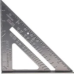 Double Side Scale Triangle Measurement Hand Tool | Double Side Scale Aluminium Alloy Metric Inch Triangle Measurement Hand Tool Speed Square Square Layout Tool-PACK OF 1 Ruler-10