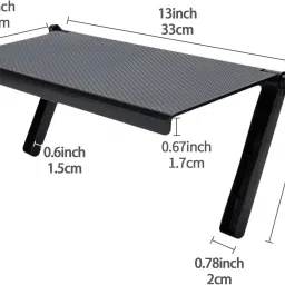 anshmulticom Screen Top Shelf Adjustable Durable Tv Screen Top Storage Shelf 2 Shelf Bracket image 3