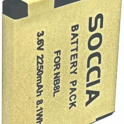 SOCCIA NB8L Lithium-ion Rechargeable Camera BatteryCamera Battery Charger-image-2